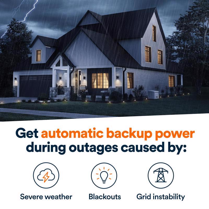 Generac 26000 kW Home Standby Generator Includes 200 amp ats