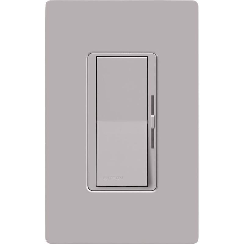 Lutron Diva Gray 150 W Rocker Dimmer Switch 1 pk