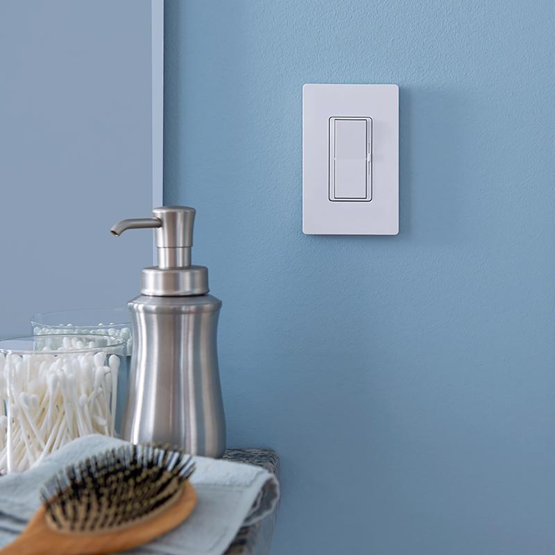 Lutron Claro White 1 gang Plastic Wall Plate 6 pk