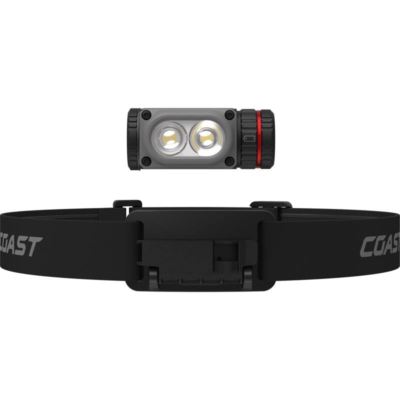 Coast WPH20R 2000 lm Black/Gray LED Head Lamp