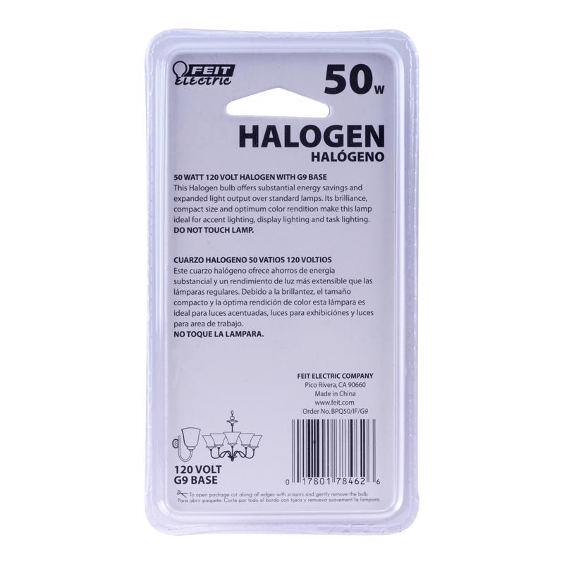Feit 50 W T4 Tubular Halogen Bulb 600 lm Warm White 1 pk