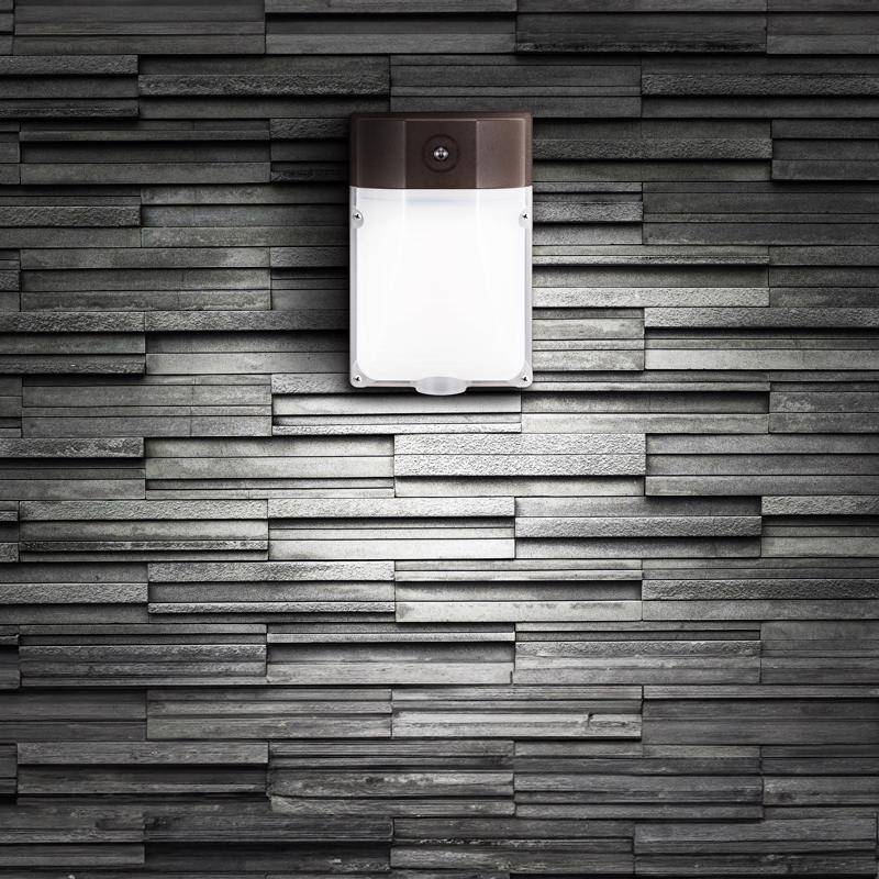 Feit Dusk to Dawn Hardwired LED Bronze Security Wall Light