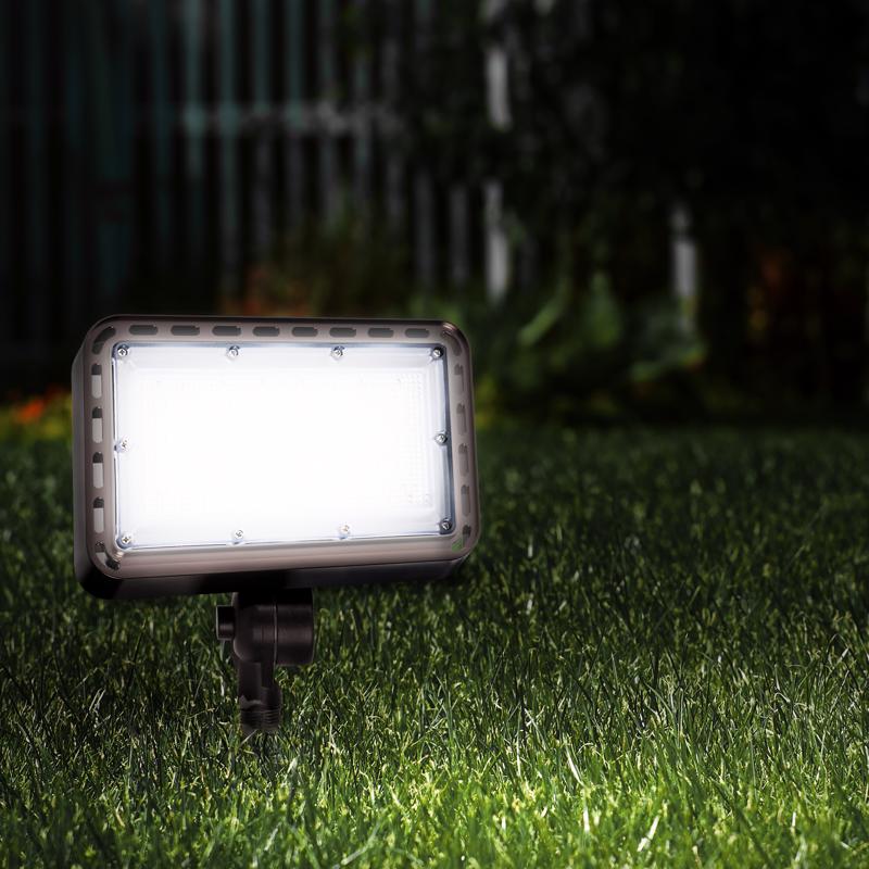 Feit Dusk to Dawn Hardwired LED Bronze Floodlight