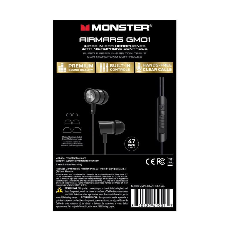 Monster Airmars Universal Earbuds 1 pk