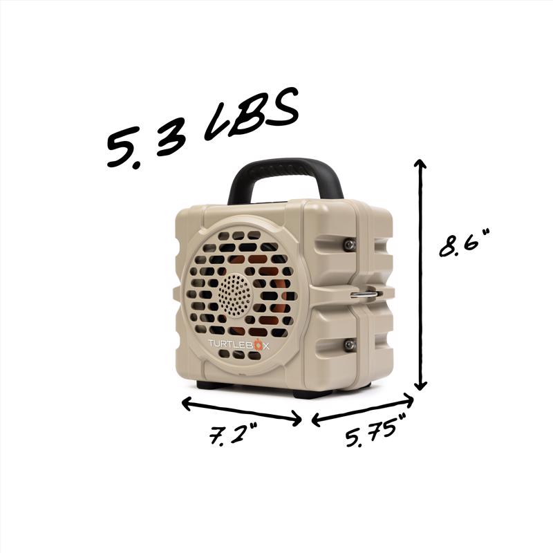 Turtlebox Cub Wireless Bluetooth Weather Resistant Portable Speaker