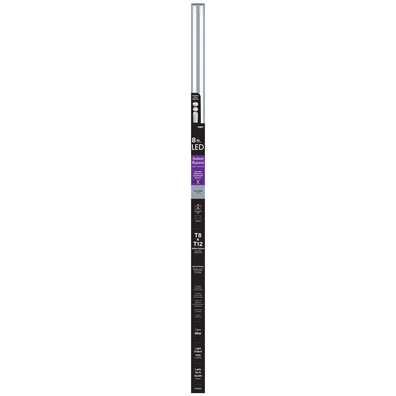Feit Electric Linear Daylight 96 in. G13 T8 LED Tube Light 40 Watt Equivalence 2 pk