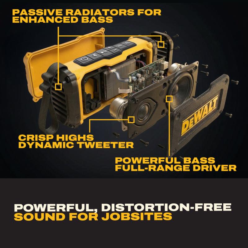 DeWalt Wireless Bluetooth Jobsite Speaker