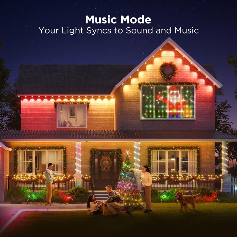 Govee Plug In 72 W LED Smart-Enabled Permanent String Light 1 pk