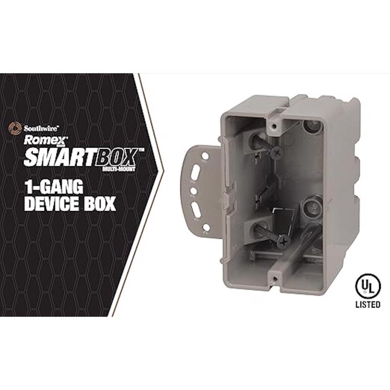 Southwire Rectangle Polycarbonate 1 gang Electrical Box