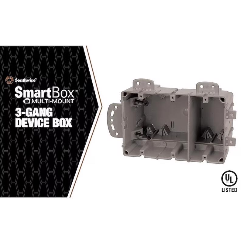 Southwire 55 cu in Rectangle Polycarbonate Box Mount