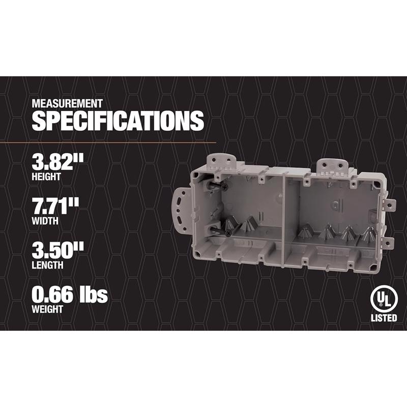 Southwire 67 cu in Rectangle Polycarbonate Box Mount