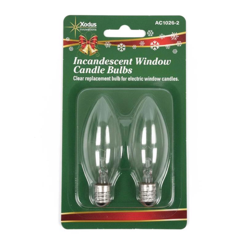 Xodus Innovations 7 W Torpedo Candelabra Incandescent Bulb E12 (Candelabra) Warm Candle Light 2 pk