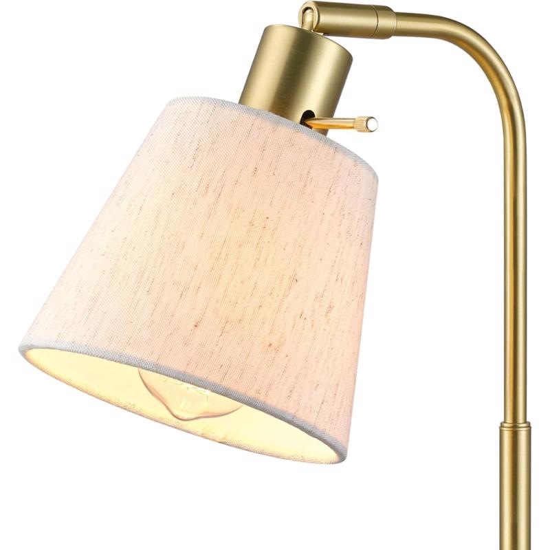 Globe Electric 16.1 in. Matte Brass Desk Lamp
