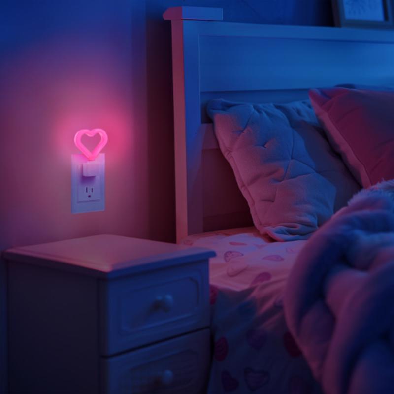 Globe Electric Automatic Plug-in Heart LED Night Light