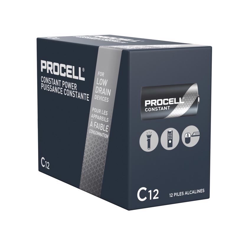 Procell Constant C Alkaline Batteries 12 pk Boxed