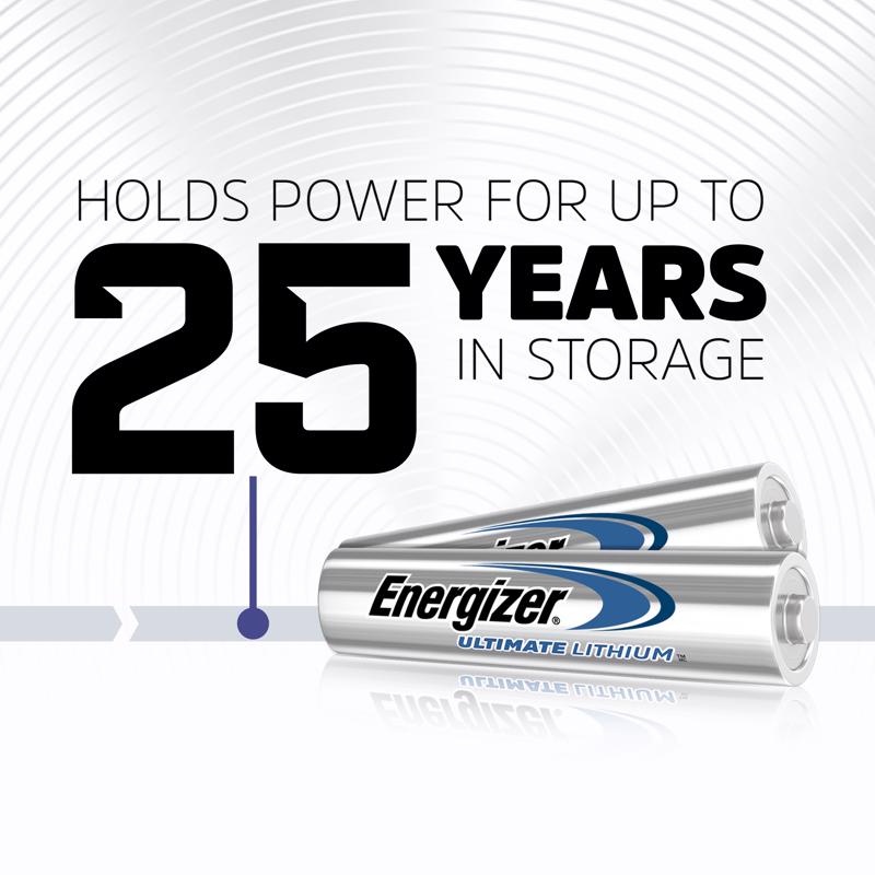 Energizer Ultimate Lithium AAA 1.5 V 1250 mAh Battery L92BP-4 4 pk