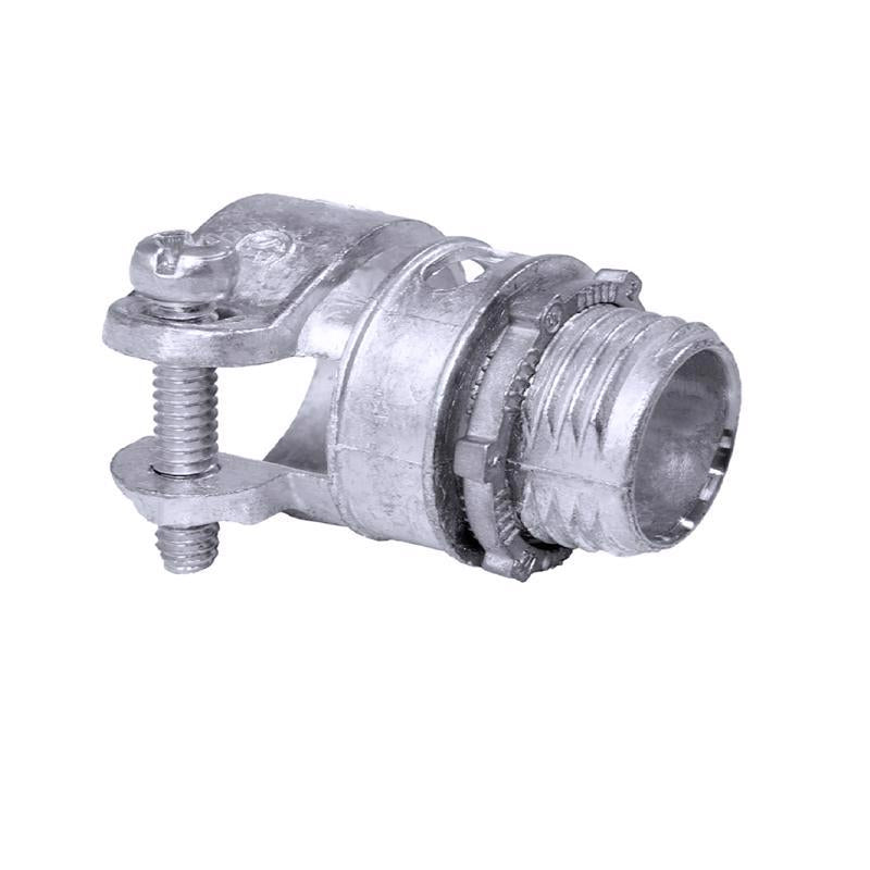 Sigma Engineered Solutions 1 in. D Die-Cast Zinc Squeeze Connector For BX, MC and FLEX 1 pk