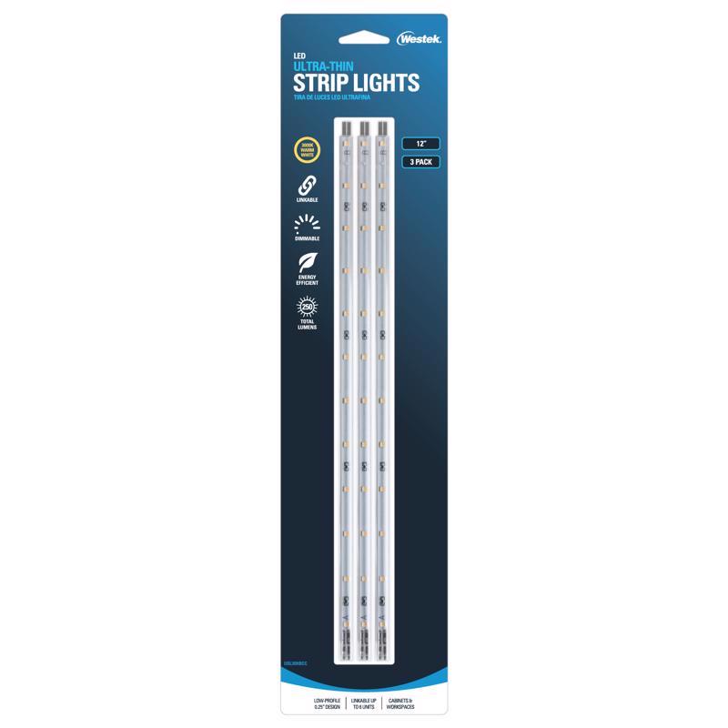 Amerelle 12 in. L White Plug-In LED Strip Light