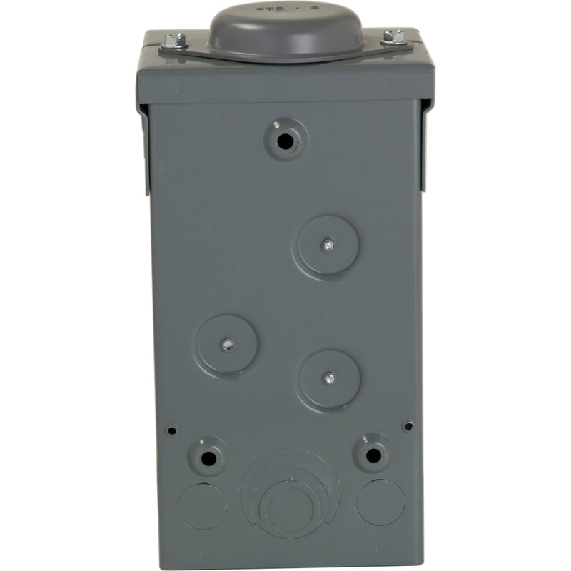 Square D HomeLine 70 amps 120/240 V 2 space 4 circuits Wall Mount Main Lug Load Center