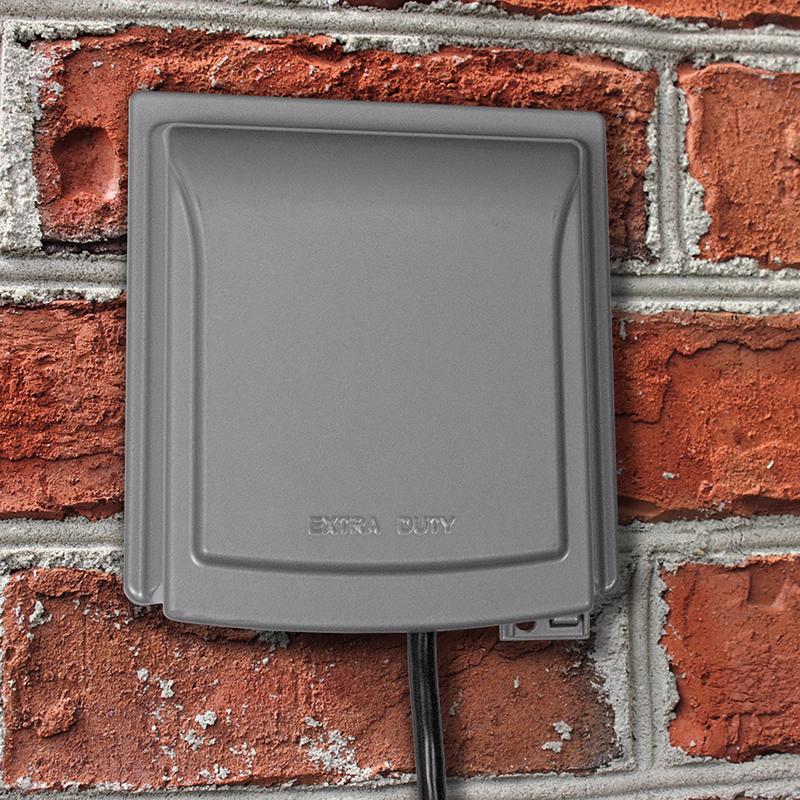 Sigma Engineered Solutions Rectangle Die-Cast Metal 2 gang Weatherproof Cover