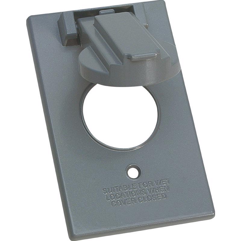 1G SIG 15/20AMP CVR GRY