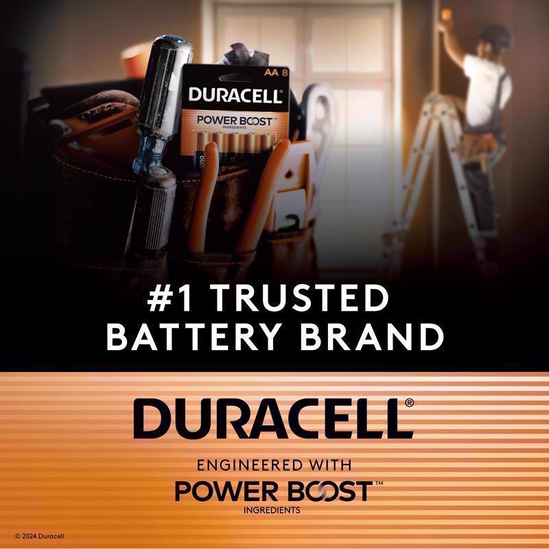 Duracell Coppertop AA Alkaline Batteries 8 pk Carded