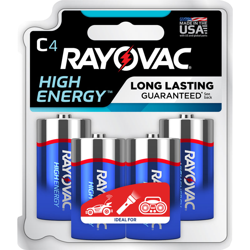BATTERY ALKALINE C 4PK