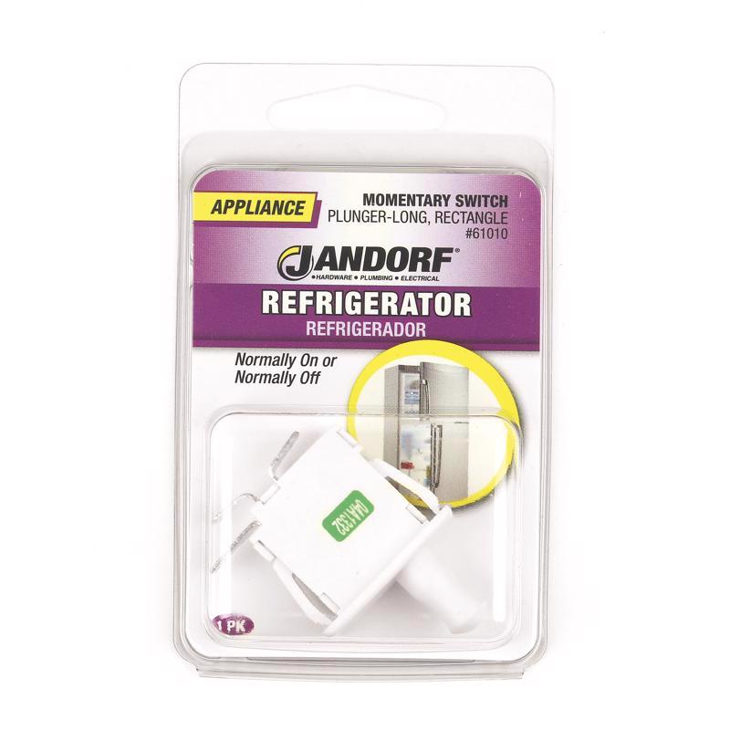 Jandorf 12 amps Momentary Appliance Switch White 1 pk
