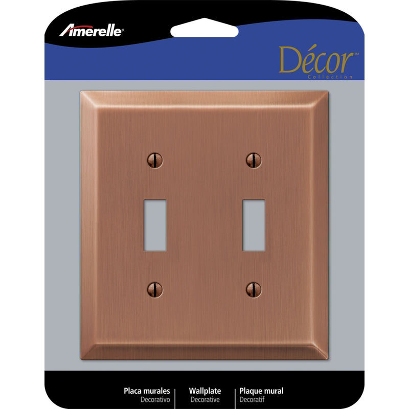 WALLPLATE AC 2GNG TOGLE