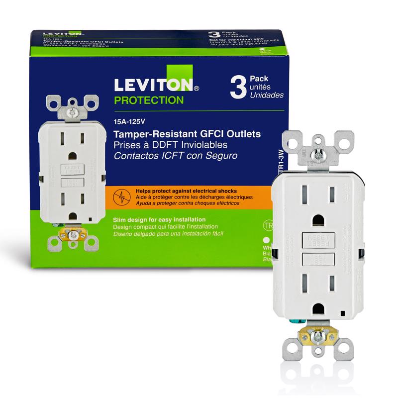 GFI ST RECEPT TR 3PK WHT