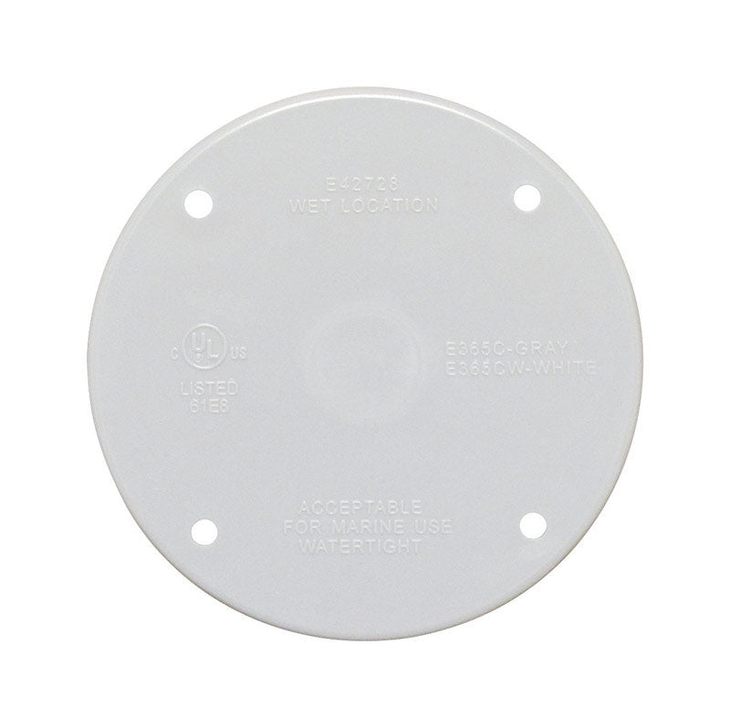 RND BLANK CVR WHT