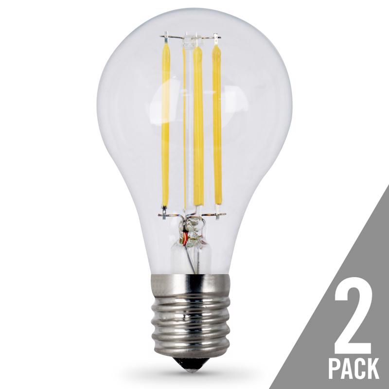 Feit Performance A15 E17 (Intermediate) LED Bulb Soft White 40 Watt Equivalence 2 pk
