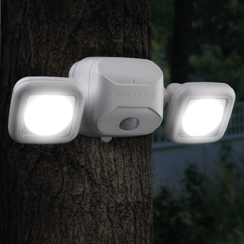 Mr. Beams High Performance Motion-Sensing Battery Powered LED White Security Light - Total Qty: 1