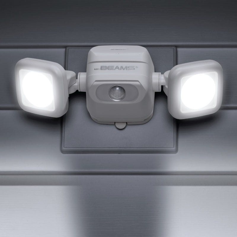 Mr. Beams High Performance Motion-Sensing Battery Powered LED White Security Light - Total Qty: 1