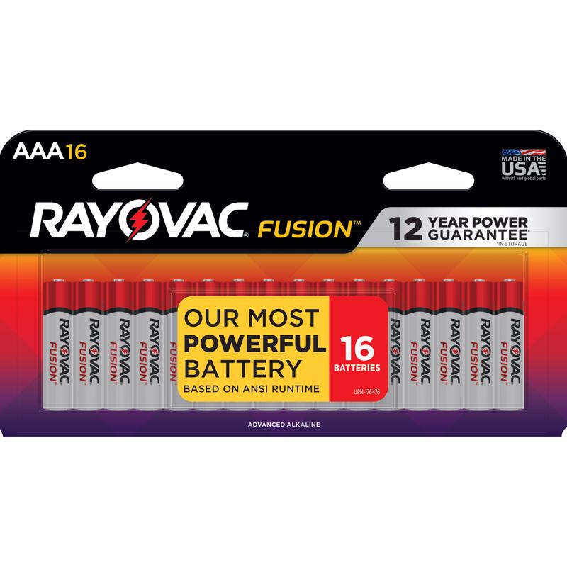 BATTERY ALKLN AAA 16PK