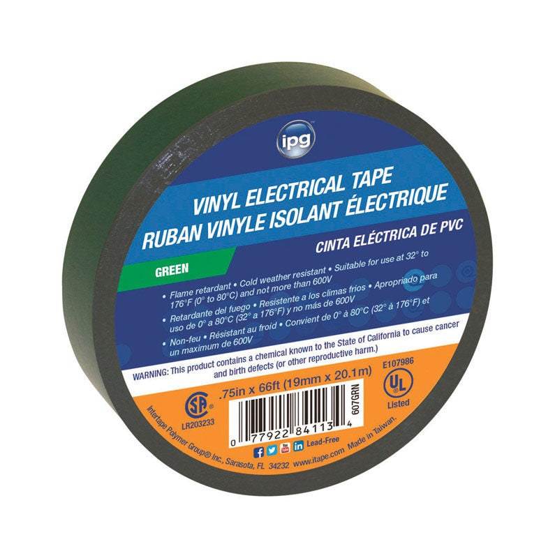 ELEC TAPE GRN .75"X60'