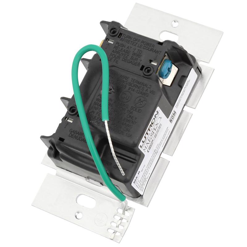 Lutron Maestro White 600 W Dual Control Dimmer Switch 1 pk