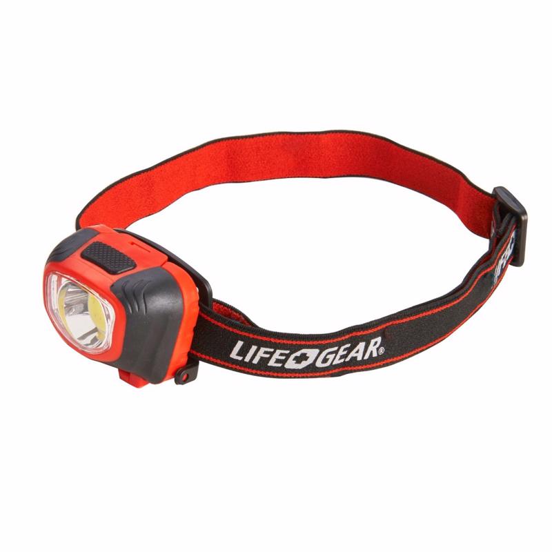 Life+Gear Storm Proof 260 lm Black/Red LED Head Lamp AAA Battery