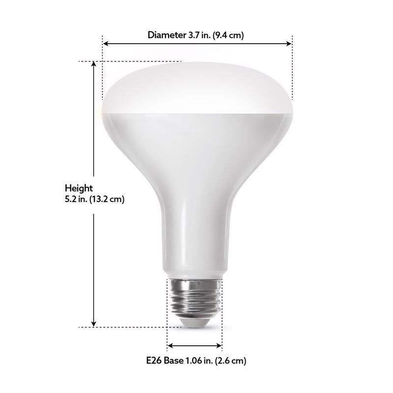 Feit Smart Home BR30 E26 (Medium) Smart-Enabled LED Bulb Color Changing 65 Watt Equivalence 1 pk