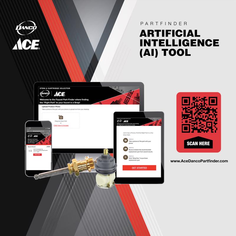 Danco 3S-8H/C Hot and Cold Faucet Stem For Delta and Glacier Bay