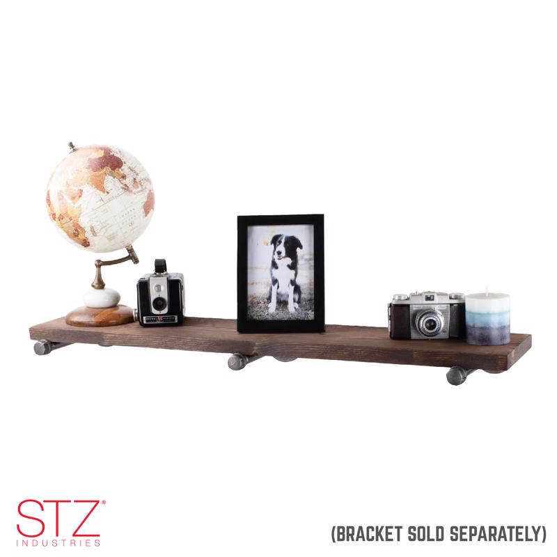 7-1/4 in. W X 36 in. D Brown Wood Shelf 1 pk