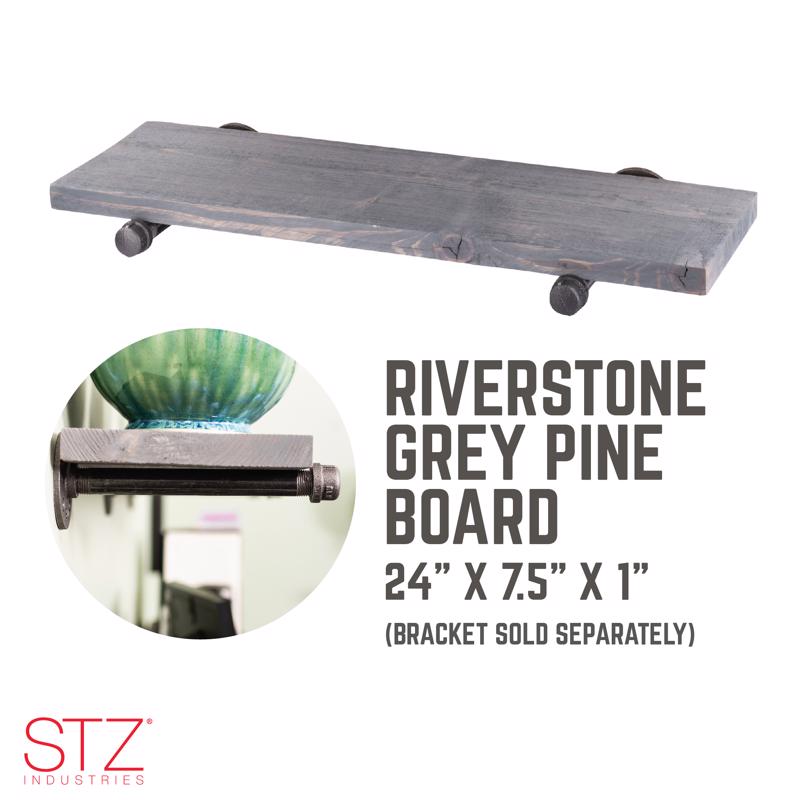 7-1/4 in. W X 24 in. D Riverstone Wood Shelf 1 pk