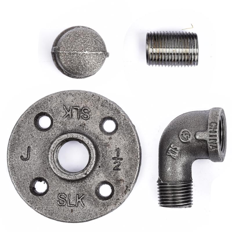 STZ Industries 1/2 in. FIP each X 1/2 in. D FIP Black Malleable Iron Pipe Hook