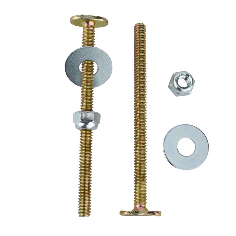 Plumb Pak Toilet Bolt Set Gold Brass Plated Brass For Universal