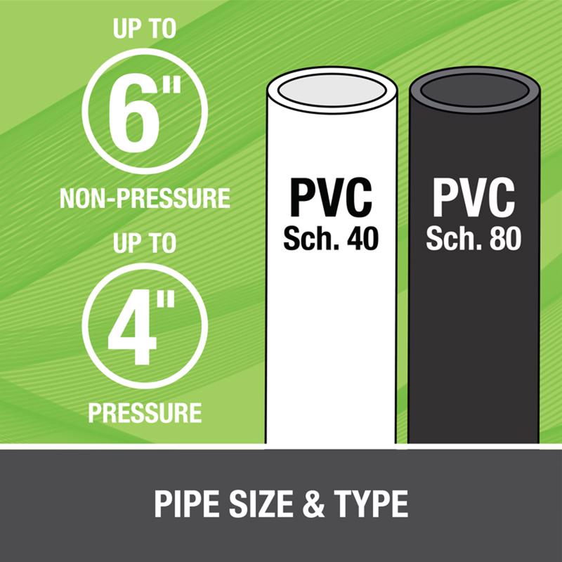 Oatey Fusion Single Step Clear Cement For Medium PVC 4 oz