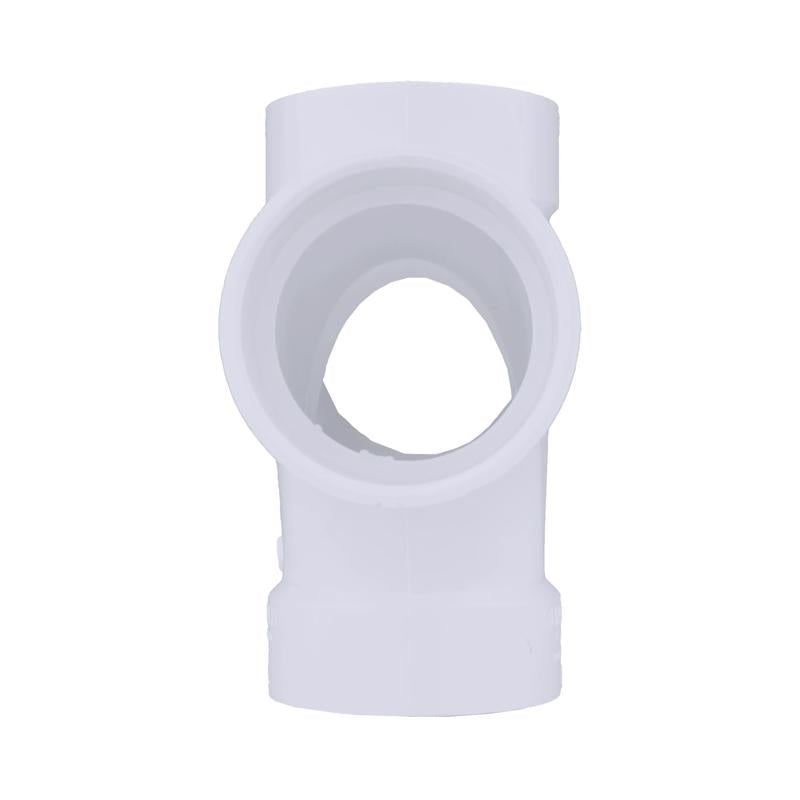Charlotte Pipe Schedule 40 2 in. Hub X 2 in. D Hub PVC Sanitary Tee 1 pk