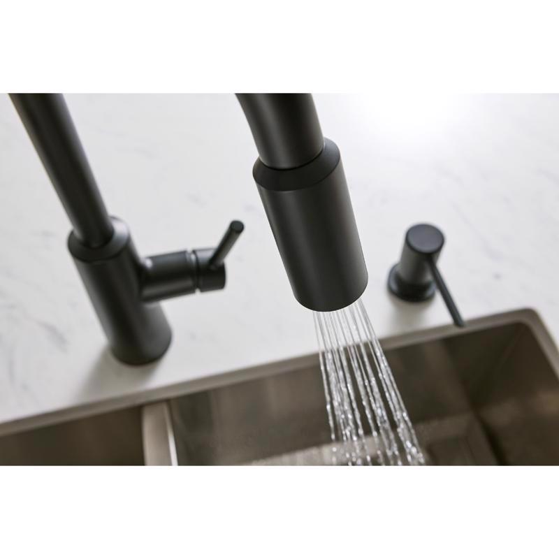 Moen Nori One Handle Matte Black Kitchen Faucet