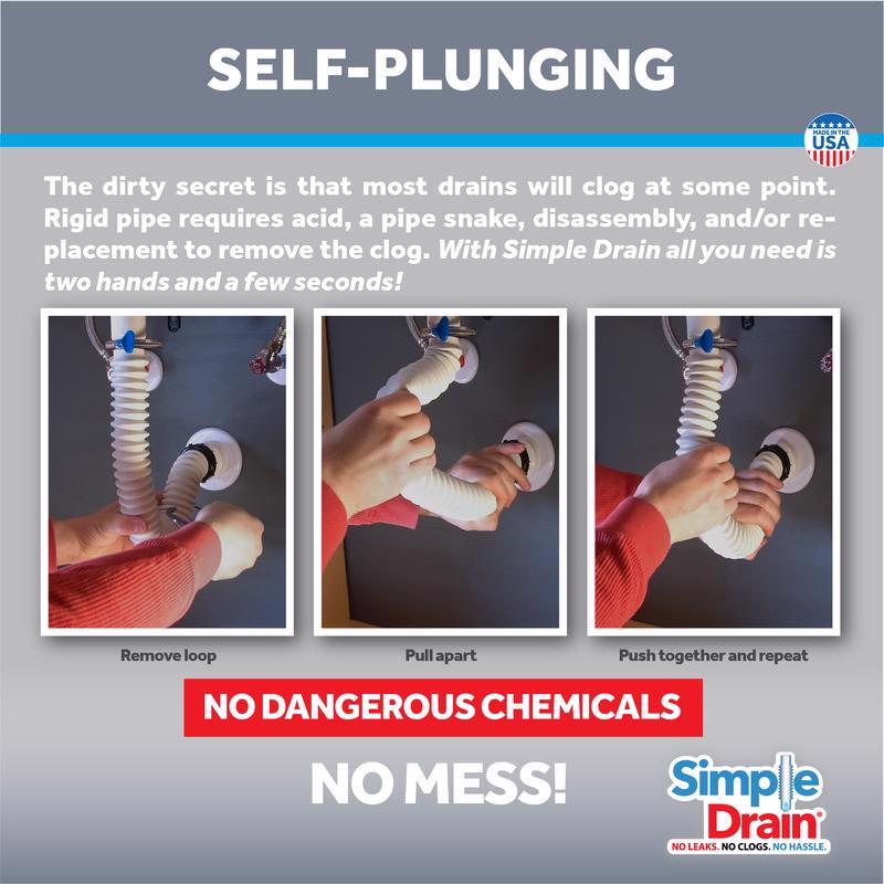 Simple Drain Rubber Sink Drain Kit