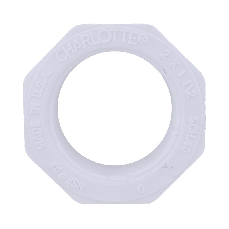 Charlotte Pipe Schedule 40 2-1/2 in. Spigot X 2 in. D FPT PVC Reducing Bushing 1 pk