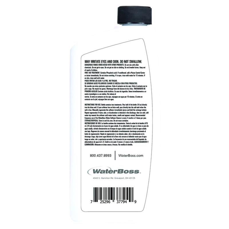 WaterBoss Water Softener Cleaner Liquid 16 oz